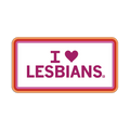 I Heart Lesbians Die-Cut Sticker Unisex , , , Long Sleeve Tee
