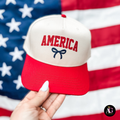 America Hat Unisex , , , Long Sleeve Tee