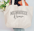 Custom City State Souvenir USA Made Jumbo Tote Unisex , , , Long Sleeve Tee