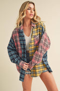 8316DN Neela Multi Color Plaid Flannel Shirt 1 Unisex , , , Long Sleeve Tee