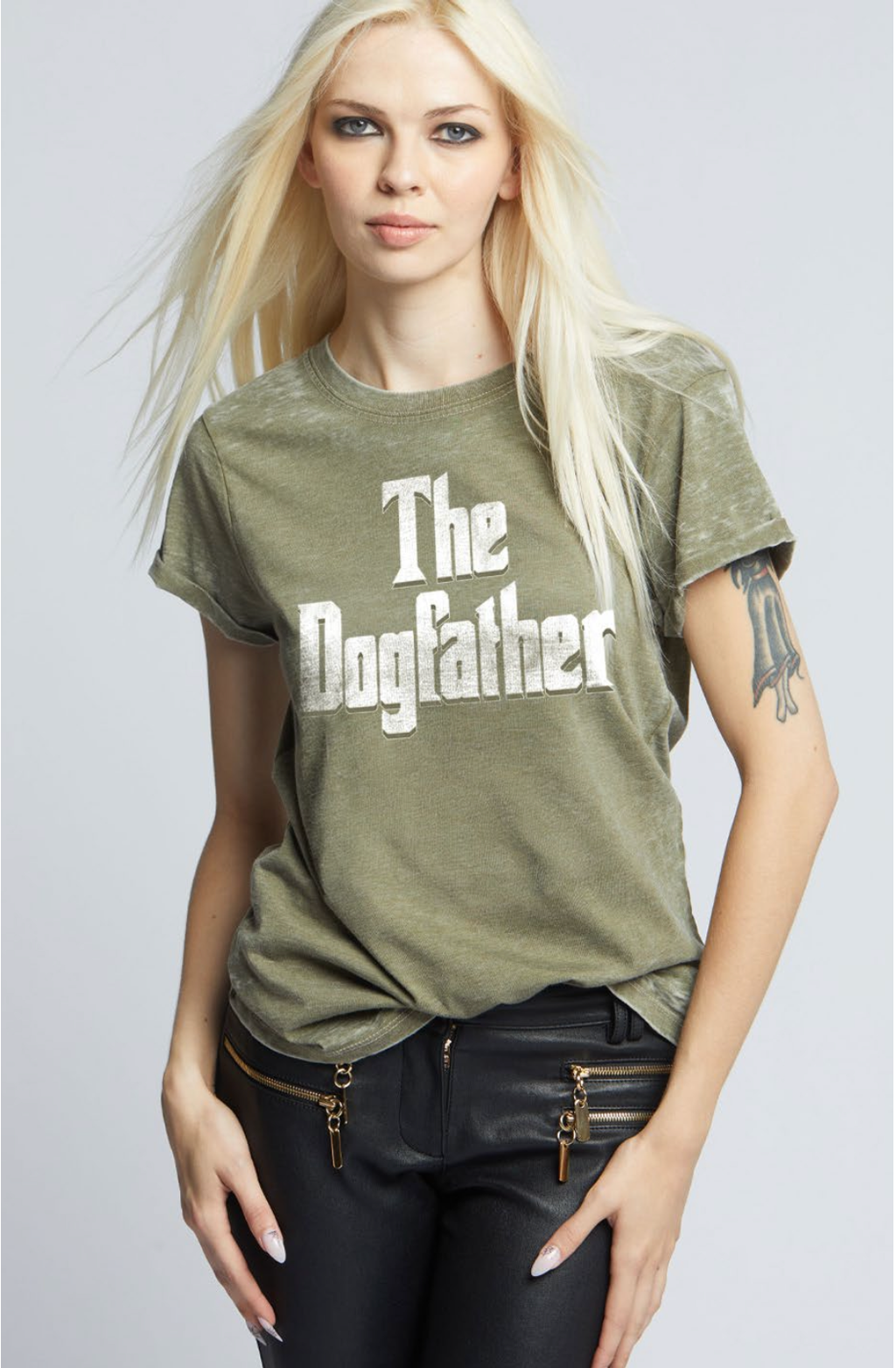 303985 - 1030 the Dogfather Burn Out Graphic Tee