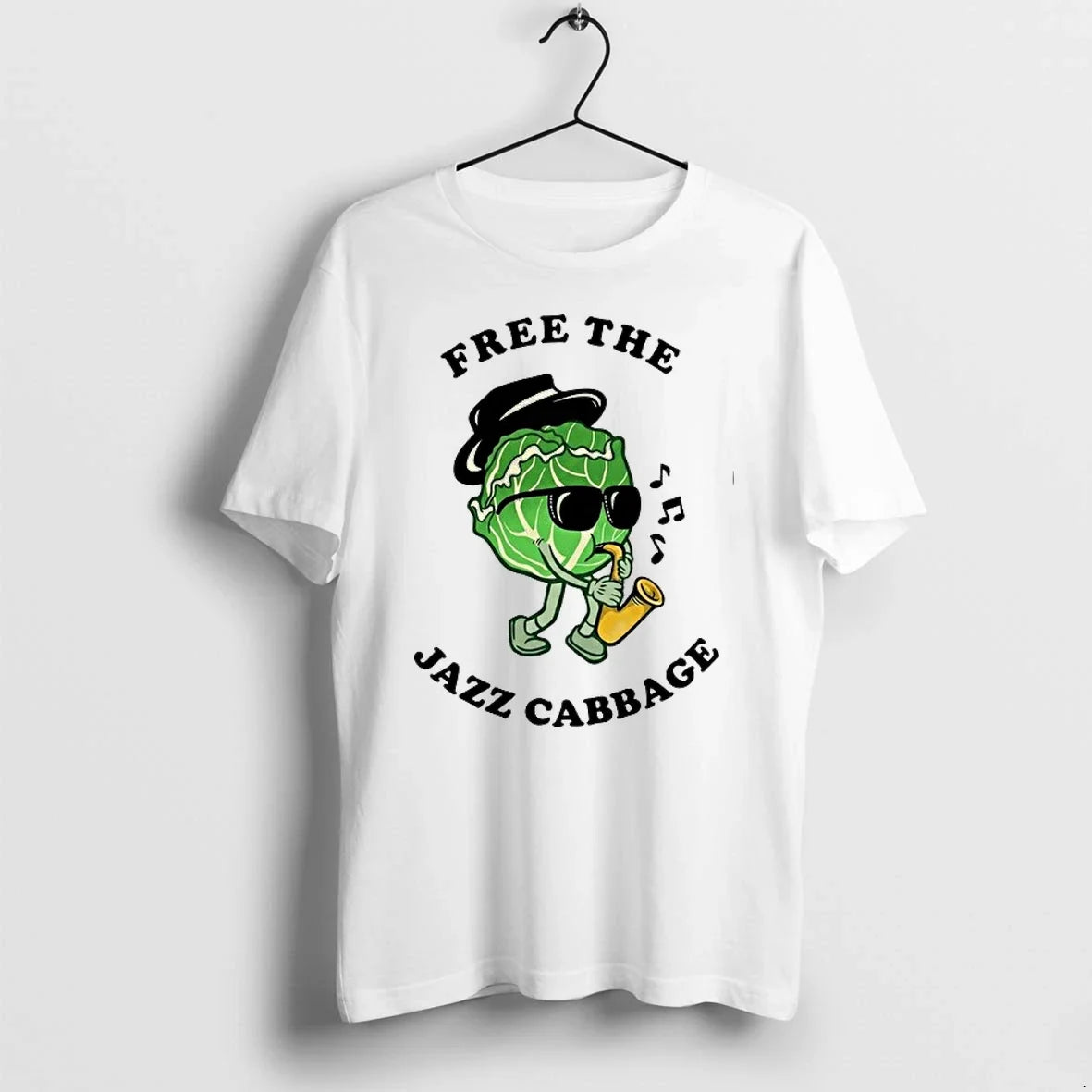 Cabbage Saxophone Free The Jazz Cabbage 0 Tshirts Sweater Unisex , , , Long Sleeve Tee