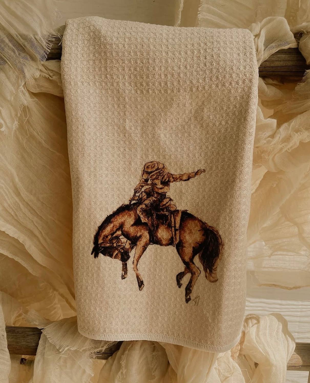 Broncy Kitchen Towel Unisex , , , Long Sleeve Tee