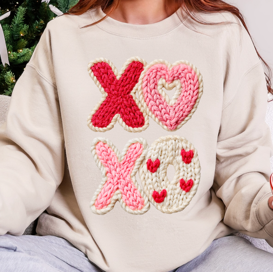 Xoxo Knit Tee or Unisex , , , Long Sleeve Tee