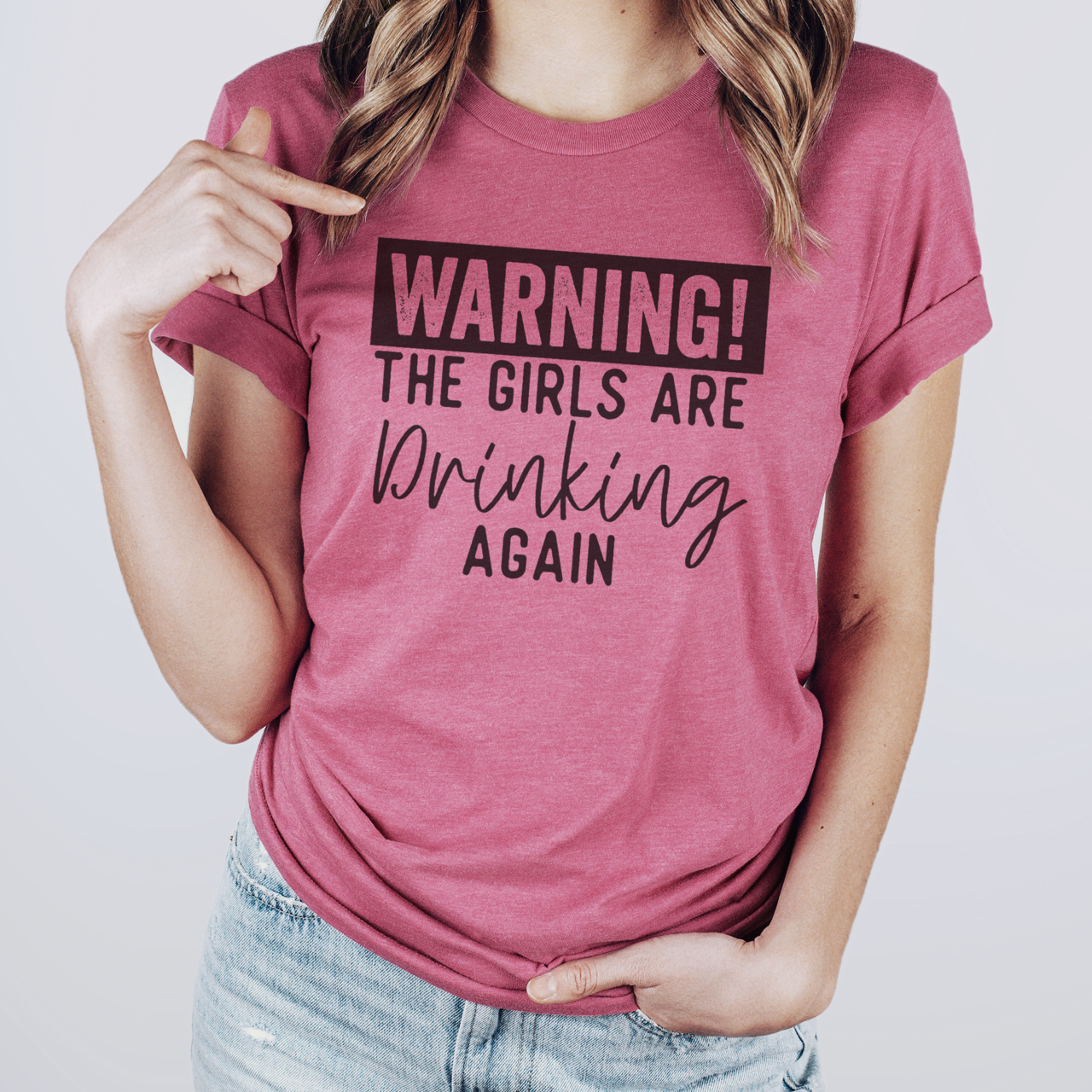 Warning the Girls Are Drinking Again Unisex , , , Long Sleeve Tee