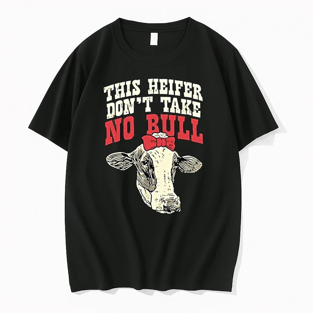 Cow This Heifer Dont Take No Bull 0 Tshirts Sweater Unisex , , , Long Sleeve Tee
