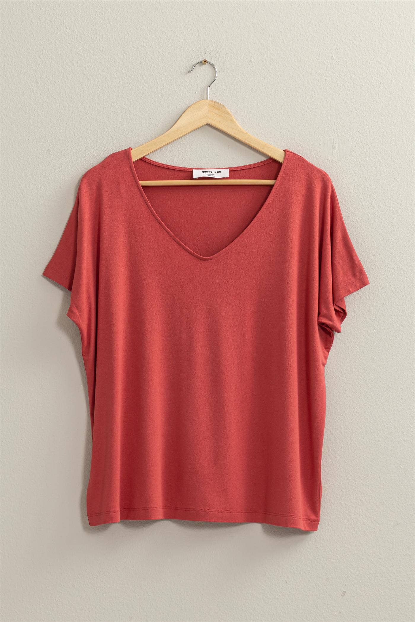V Neck Dolman Short Sleeve Top Unisex , , , Long Sleeve Tee