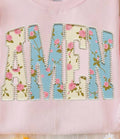 Amen with Faux Pearls Comfort Colors Unisex , , , Long Sleeve Tee