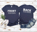 Custom Front & Back Shirt | Personalized Text | Inspired Design Unisex , , , Long Sleeve Tee