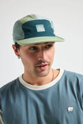 Color Block Water Repellent Soft Shell 5 Panel Cap Ocean Pine Unisex , , , Long Sleeve Tee