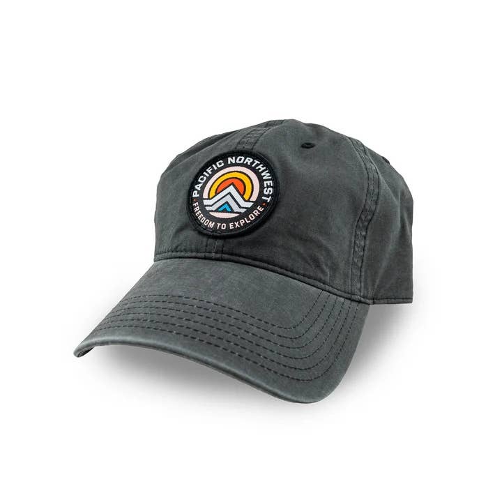Granite Falls Dad Hat Stonewash Black Unisex , , , Long Sleeve Tee