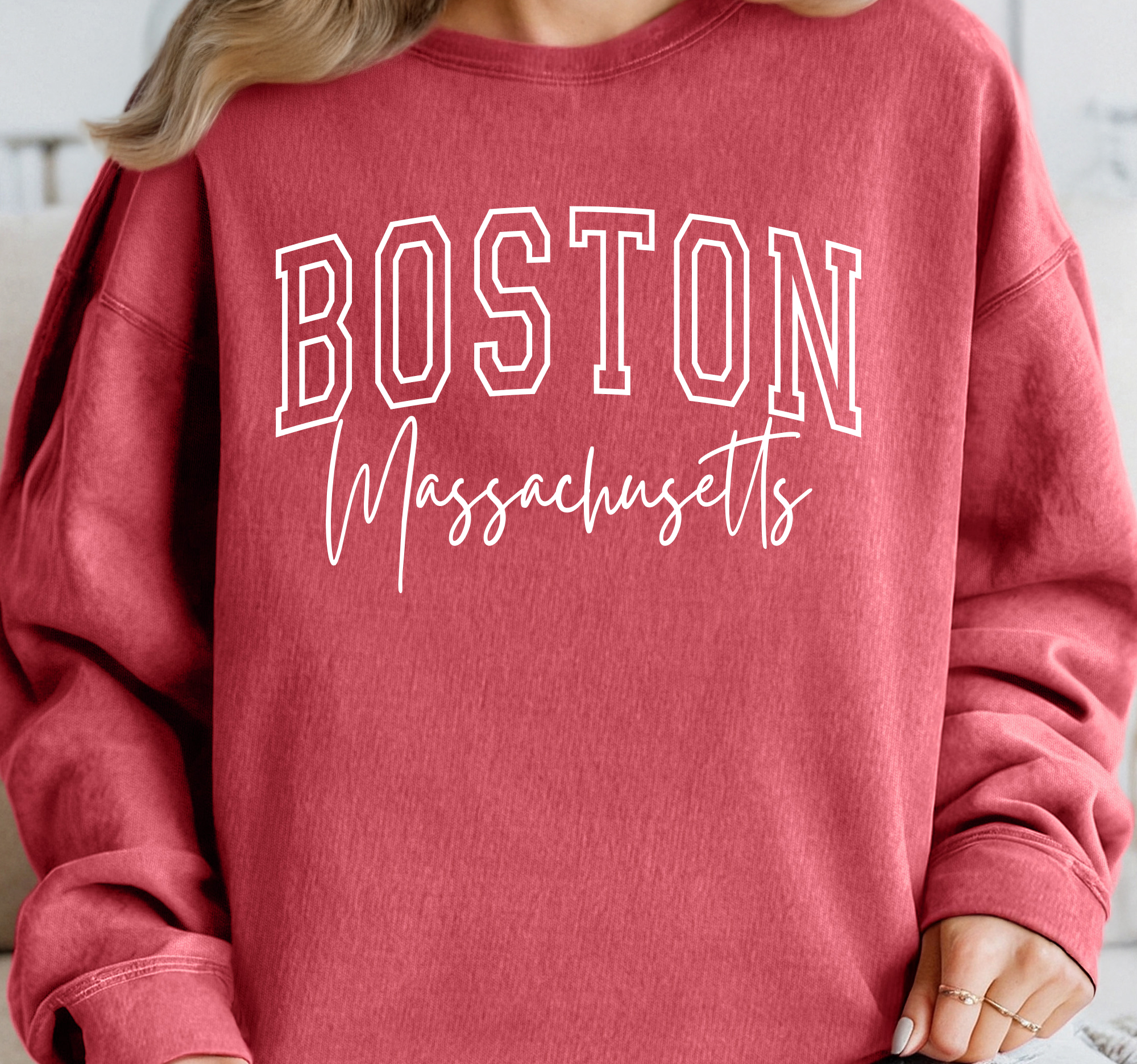 Town Name Crewneck, Comfort Colors® Pullover, Custom City Unisex , , , Long Sleeve Tee