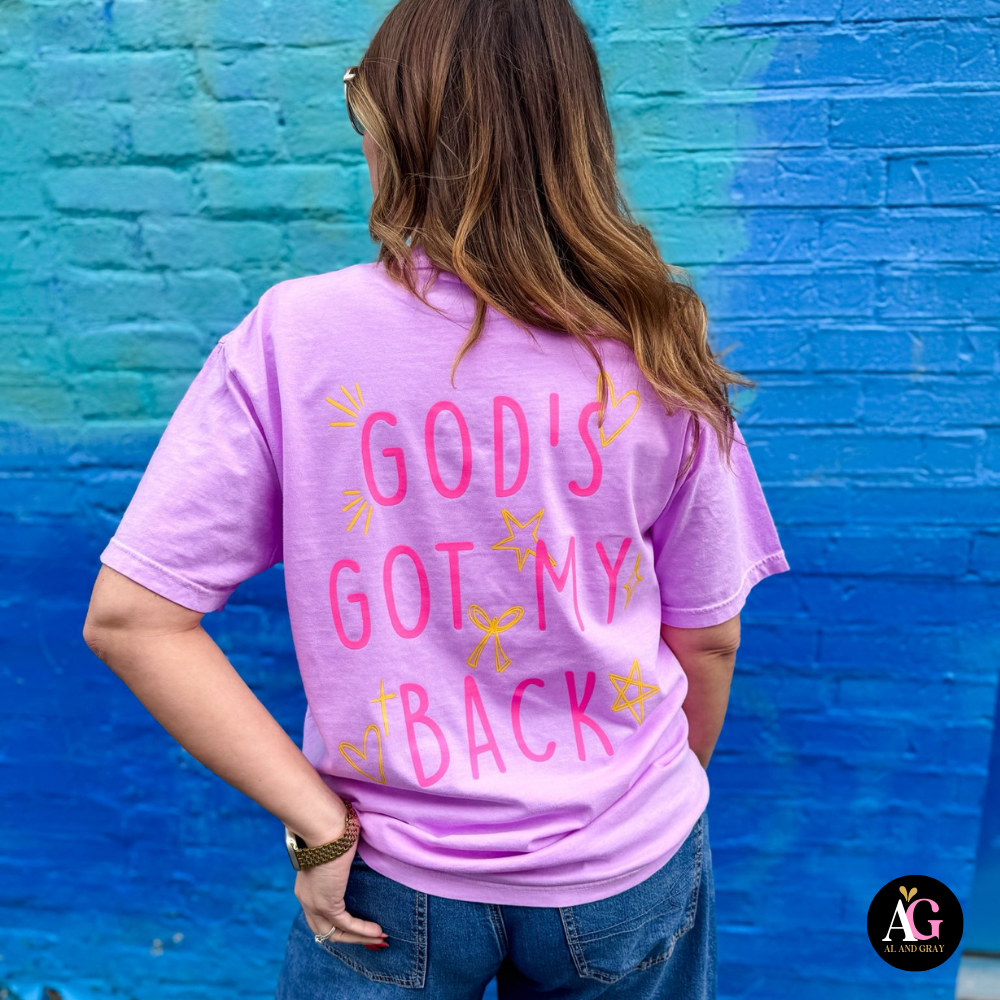 God's Got My Back Unisex , , , Long Sleeve Tee