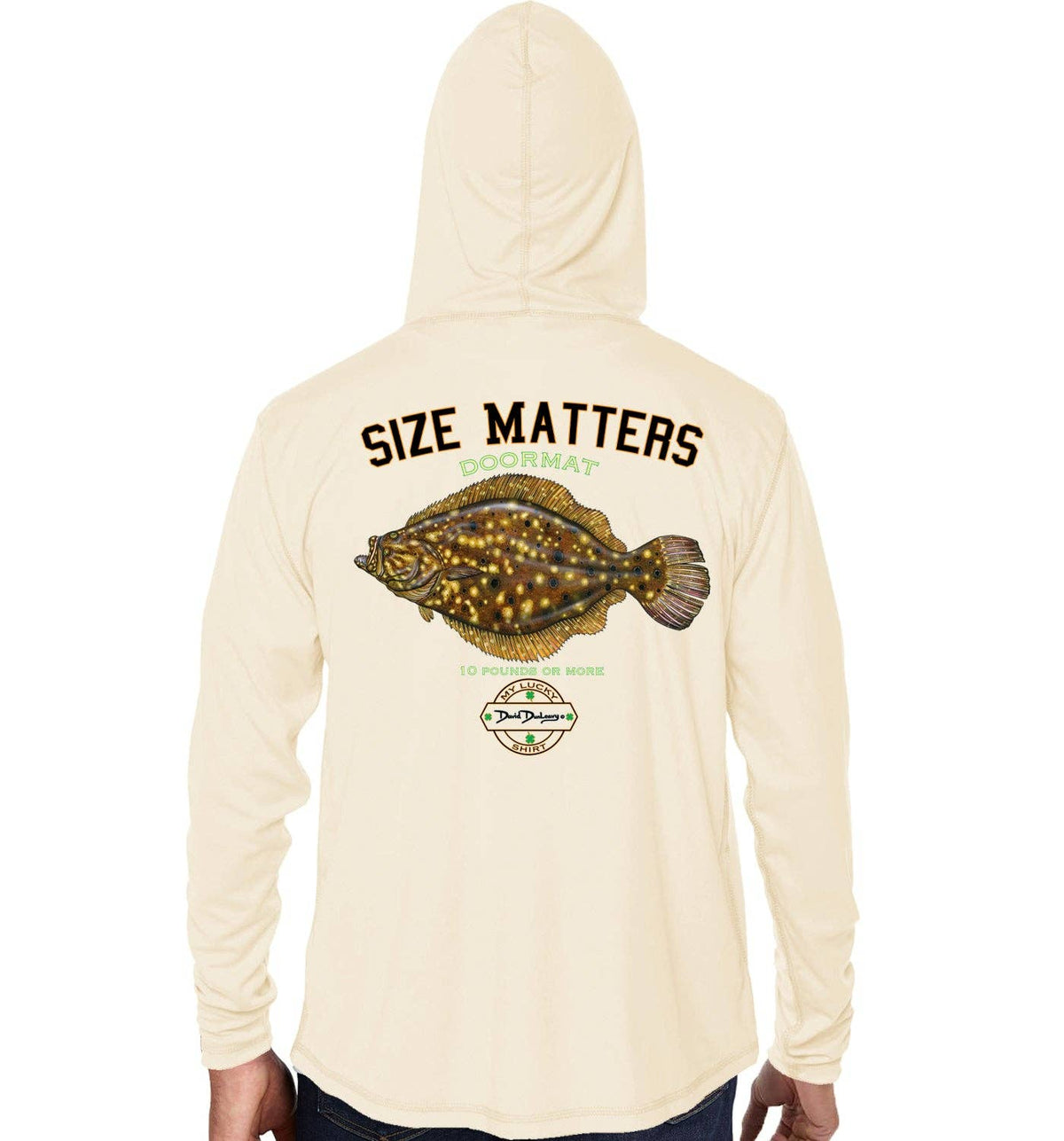 Men's Size Matters Flounder Sandbar Performance Unisex , , , Long Sleeve Tee