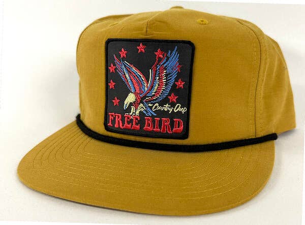 Free Bird Vintage 1970's Rope Hat Unisex , , , Long Sleeve Tee