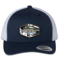 Stripah Kraken 6 Panel Trucker Snap Back Navy White Hat Unisex , , , Long Sleeve Tee