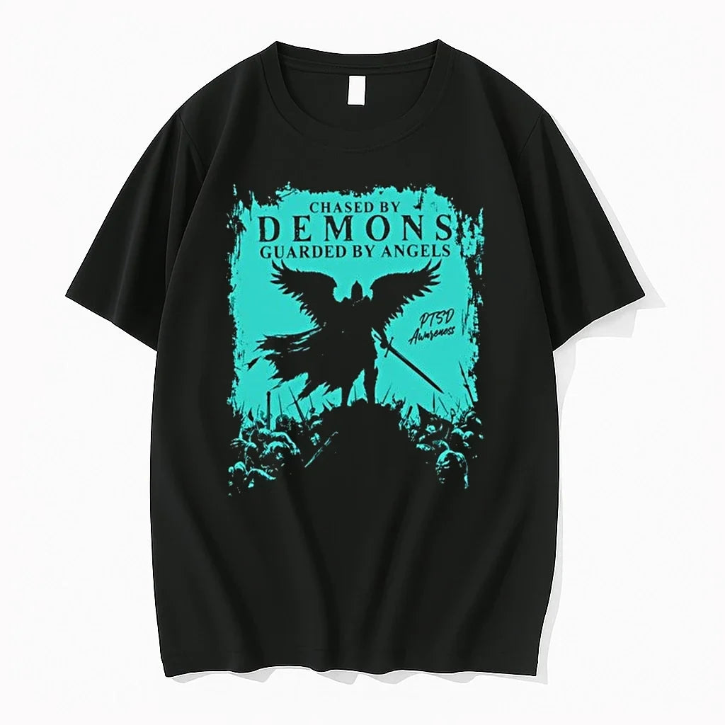 Demons Angels Redux Ptsd Awareness 0 Tshirts Sweater Unisex , , , Long Sleeve Tee