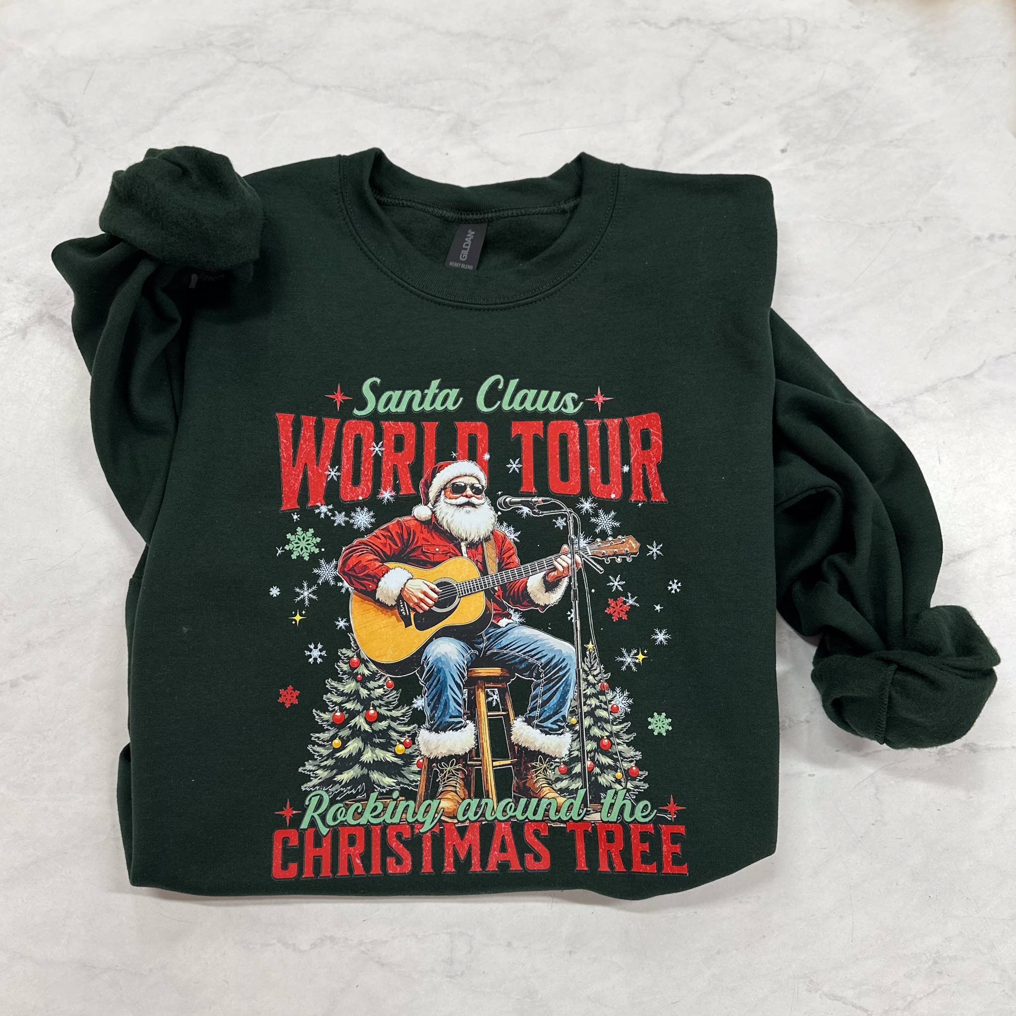 Santa Claus World Tour Crewneck Unisex , , , Long Sleeve Tee