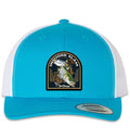Inshore Slam 6 Panel Trucker Snap Back Turquoise White Hat Unisex , , , Long Sleeve Tee