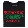 Juneteenth: Celebrate Educate Agitate Unisex , , , Long Sleeve Tee