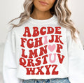 Abc-I Love You Crew Neck Sweaters Unisex , , , Long Sleeve Tee
