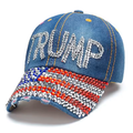 Bedazzled Trump Hat - 2210 Unisex , , , Long Sleeve Tee