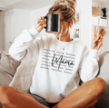 Mama Words Crewneck Unisex , , , Long Sleeve Tee