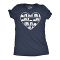 Bookshelf Heart Women's T Shirt Unisex , , , Long Sleeve Tee