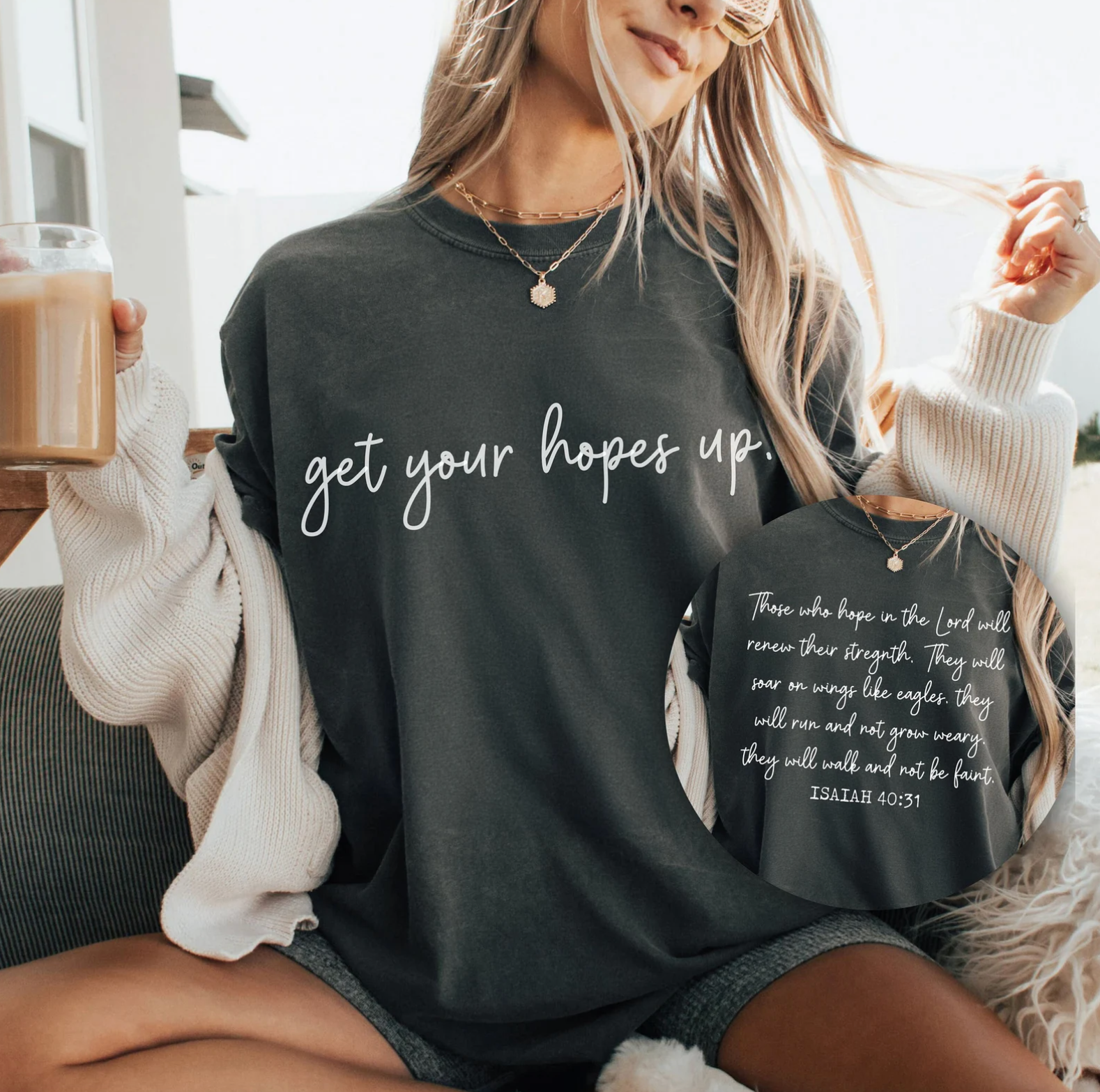 Get Your Hopes Up Comfort Color Tee Unisex , , , Long Sleeve Tee