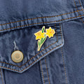 Daffodil Flower Enamel Pin | March Birth Month Flower Unisex , , , Long Sleeve Tee
