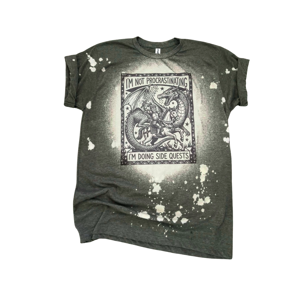 I'm Not Procrastinating Side Quests Fantasy Graphic Tee Unisex , , , Long Sleeve Tee