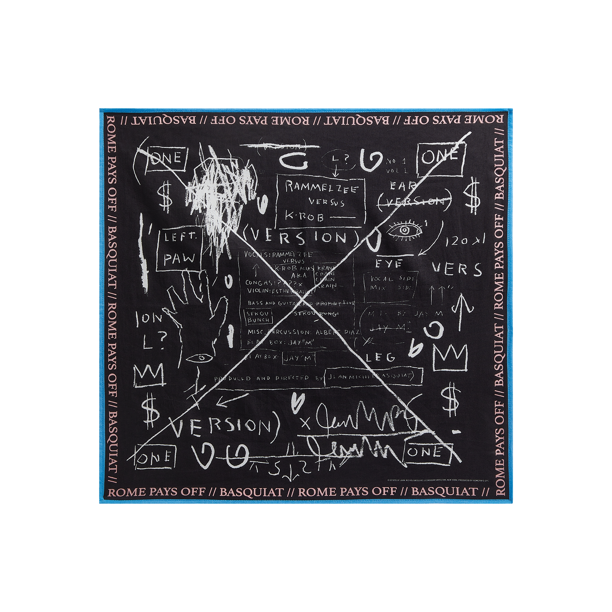 Jean-Michel Basquiat "Beat Bop" Bandana Unisex , , , Long Sleeve Tee