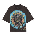 Cult's Oversized Tee "May the Bridges I Burn" in Charcoal Unisex , , , Long Sleeve Tee