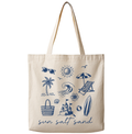 Sun Salt Sand - Canvas Tote Bag Unisex , , , Long Sleeve Tee