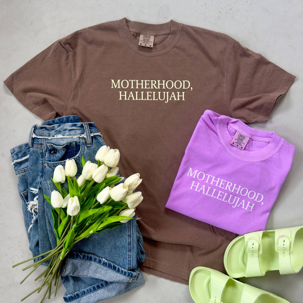 Motherhood, Hallelujah Unisex , , , Long Sleeve Tee