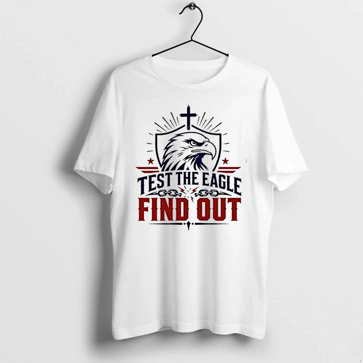 Est The Eagle Find Out Patriotic American Bald Eagle Christian Faith Cross 0 Tshirts Sweater