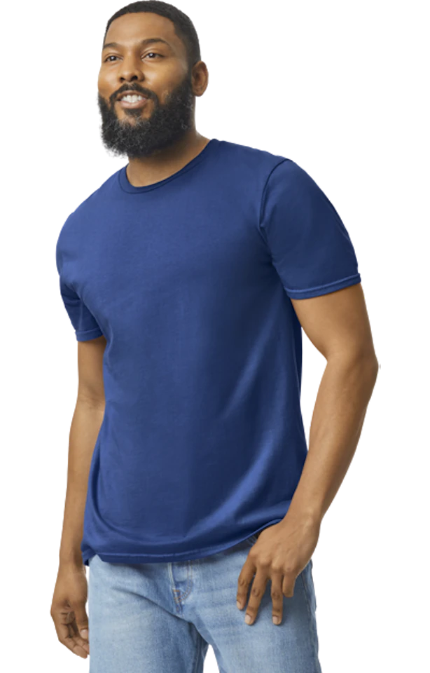 Custom Designed - (Metro Blue) Adult, Gildan, Softstyle Cotton Unisex , , , Long Sleeve Tee