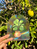 Suncatcher Window Decal Sticker Crystal - Fiddle Fig Unisex , , , Long Sleeve Tee