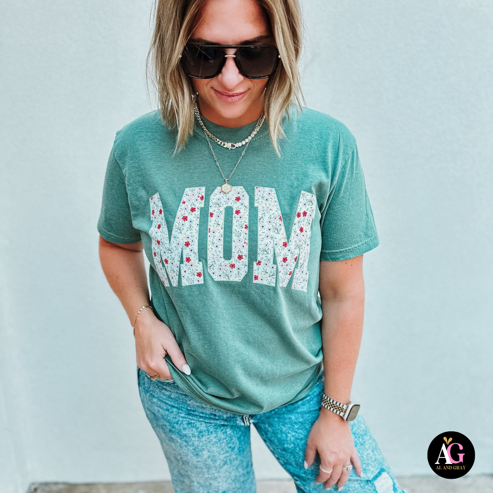 Floral Mom Unisex , , , Long Sleeve Tee