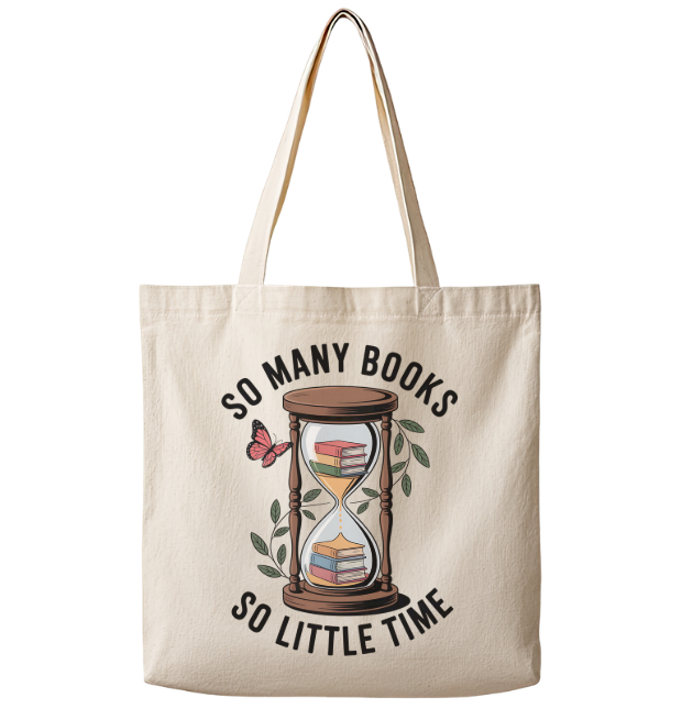 So Many Books, So Little Time - Canvas Tote Bag Unisex , , , Long Sleeve Tee
