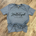I’Ll Raise A Hallelujah On Softstyle Heather Indigo Tee Unisex , , , Long Sleeve Tee