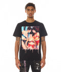 Short Sleeve Crew Neck Tee " S&D Rock N Roll" in Black Unisex , , , Long Sleeve Tee