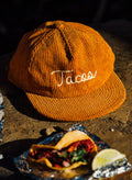 Tacos Chainstitch Rust Corduroy Hat, Western Unisex , , , Long Sleeve Tee