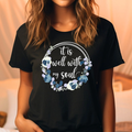 It Is Well with My Soul Flower Tee Unisex , , , Long Sleeve Tee