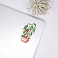 Begonia Sticker - House Plant Stickers Unisex , , , Long Sleeve Tee