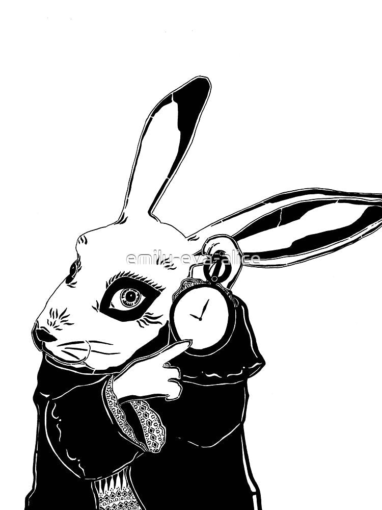 White Rabbit by emily-eva-alice Unisex , , , Long Sleeve Tee