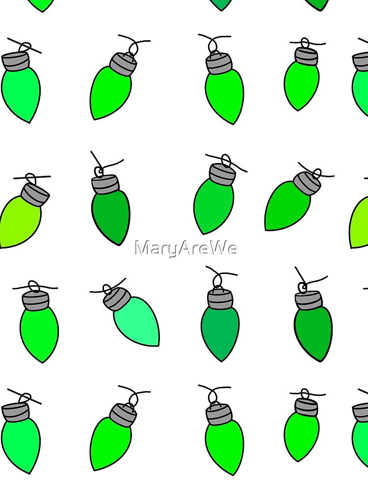 Green Christmas lights by MaryAreWe