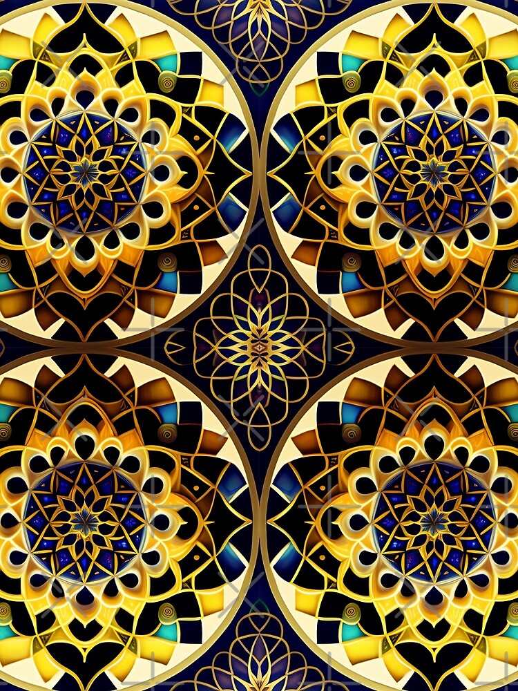 Colorful Psychedelic Mandala by NBazilenco