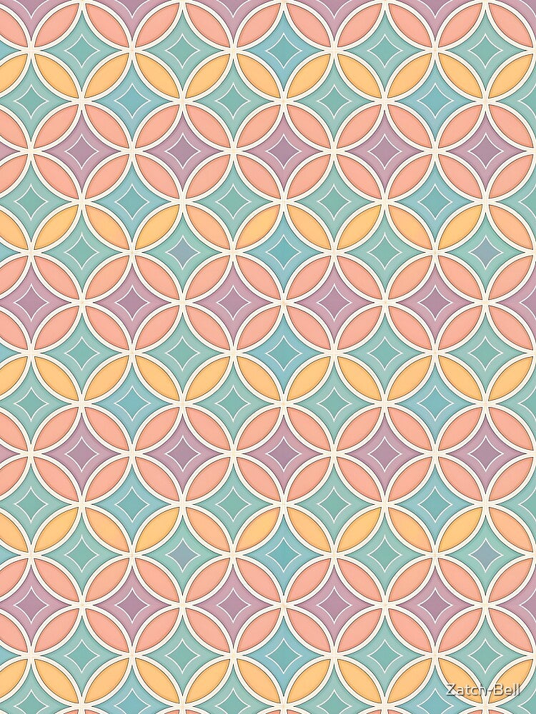 Petal Mosaic in Soft Pastels by Zatch-Bell