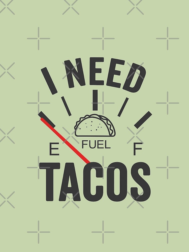 I Need Tacos Fuel Gauge by wingoo22 Unisex , , , Long Sleeve Tee